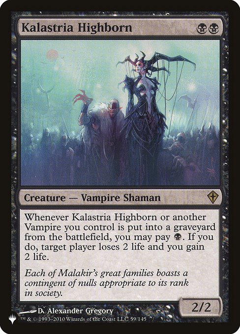Kalastria Highborn (The List) Near Mint