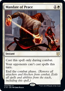 Mandate of Peace (Commander 2019) Light Play
