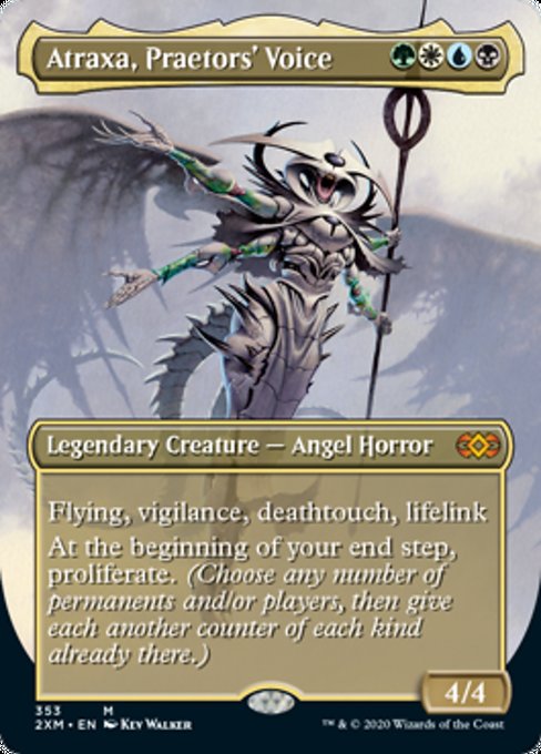 Atraxa, Praetors' Voice (Borderless) (Double Masters) Near Mint Foil
