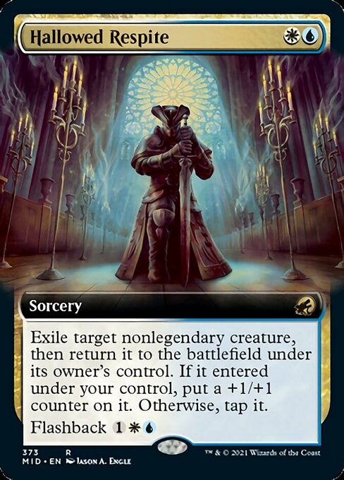 Hallowed Respite (Extended Art) (Innistrad: Midnight Hunt) Light Play