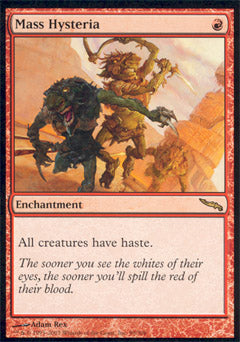 Mass Hysteria (Mirrodin) Medium Play