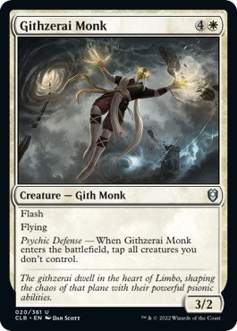 Githzerai Monk (Commander Legends: Battle for Baldur's Gate) Near Mint