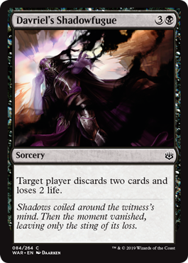 Davriel's Shadowfugue (War of the Spark) Near Mint