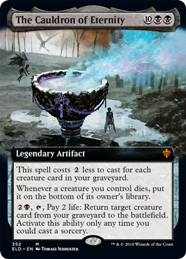 The Cauldron of Eternity (Extended Art) (Throne of Eldraine) Near Mint Foil