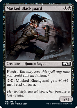 Masked Blackguard (Magic 2021 Core Set) Light Play