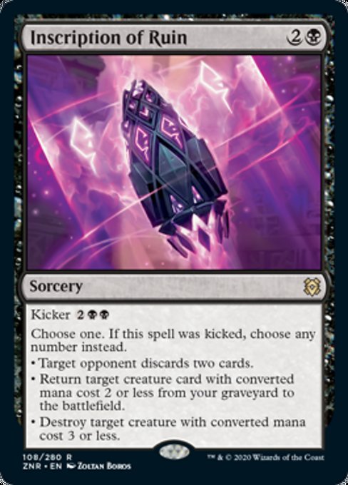 Inscription of Ruin (Zendikar Rising) Near Mint