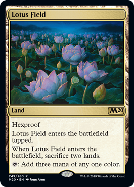 Lotus Field (Magic 2020 Core Set) Medium Play