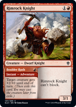 Rimrock Knight (Throne of Eldraine) Medium Play Foil