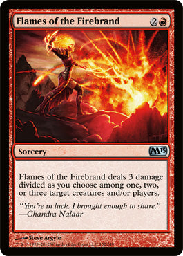 Flames of the Firebrand (Magic 2013 Core Set) Medium Play Foil