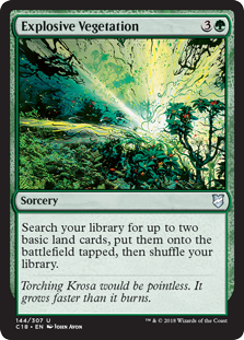 Explosive Vegetation (Commander 2018) Near Mint