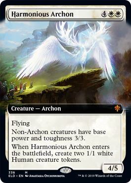 Extended Art Harmonious Archon (Throne of Eldraine) Near Mint