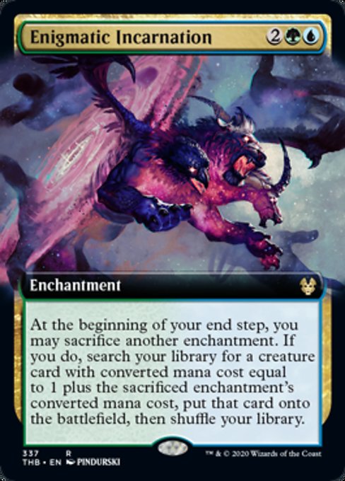 Enigmatic Incarnation (Extended Art) (Theros Beyond Death) Light Play