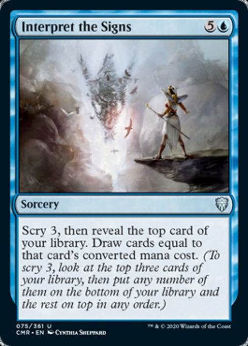 Interpret the Signs (Commander Legends) Medium Play Foil