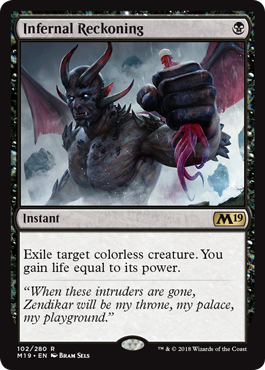 Infernal Reckoning (Magic 2019 Core Set) Medium Play