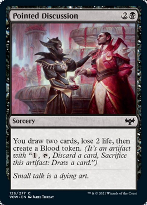 Pointed Discussion (Innistrad: Crimson Vow) Near Mint Foil