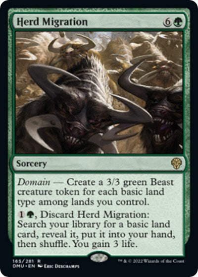 Herd Migration (Dominaria United) Near Mint Foil