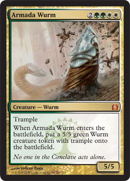 Armada Wurm (Return to Ravnica) Medium Play