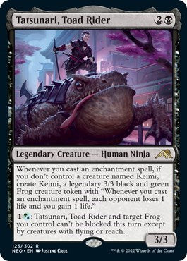 Tatsunari, Toad Rider (Kamigawa: Neon Dynasty) Near Mint Foil