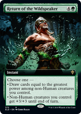 Extended Art Return of the Wildspeaker (Throne of Eldraine) Near Mint