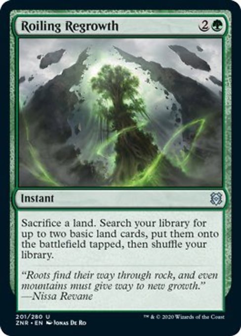 Roiling Regrowth (Zendikar Rising) Medium Play