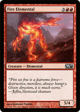 Fire Elemental (Magic 2013 Core Set) Light Play