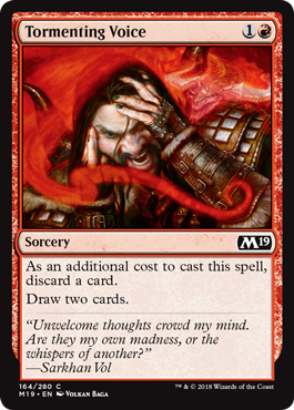 Tormenting Voice (Magic 2019 Core Set) Near Mint
