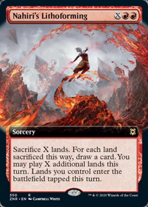 Extended Art Nahiri's Lithoforming (Zendikar Rising) Near Mint