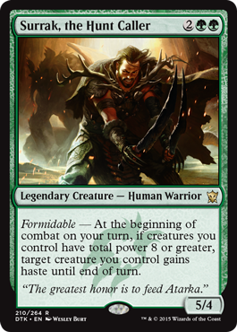 Surrak, the Hunt Caller (Dragons of Tarkir) Medium Play