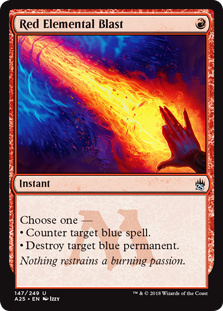 Red Elemental Blast (Masters 25) Medium Play Foil