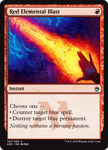 Red Elemental Blast (Masters 25) Near Mint