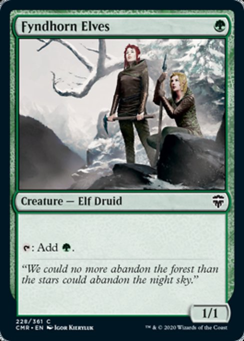 Fyndhorn Elves (Commander Legends) Medium Play Foil