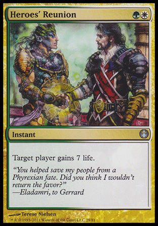 Heroes' Reunion (Duel Decks: Knights vs Dragons) Medium Play