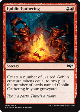 Goblin Gathering (Ravnica Allegiance) Near Mint
