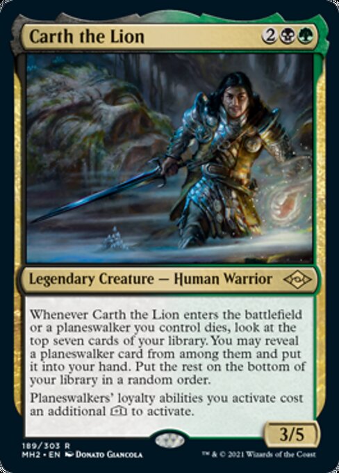 Carth the Lion (Modern Horizons 2) Near Mint Foil