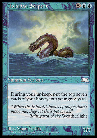 Tolarian Serpent (Weatherlight) Near Mint