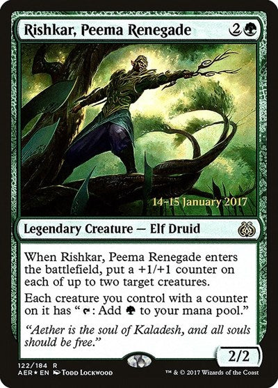 Rishkar, Peema Renegade (Promos: Prerelease Cards) Medium Play Foil