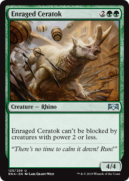 Enraged Ceratok (Ravnica Allegiance) Near Mint