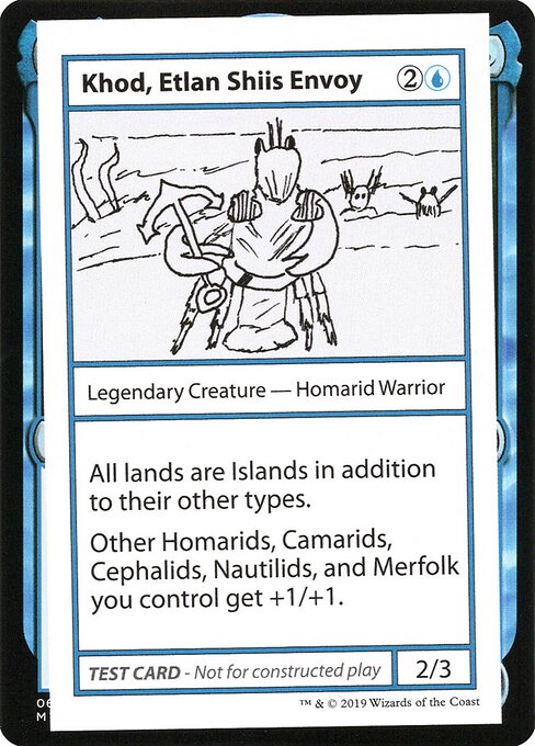 Khod Etlan Shiis Envoy (No PW Symbol) (Mystery Booster Test Print 2021) Light Play