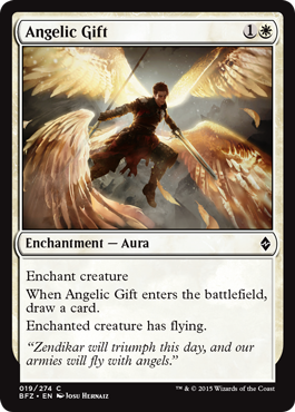 Angelic Gift (Battle for Zendikar) Heavy Play