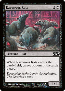 Ravenous Rats (Magic 2013 Core Set) Light Play