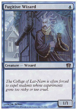Fugitive Wizard (8th Edition) Medium Play