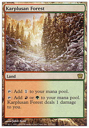 Karplusan Forest (9th Edition) Light Play