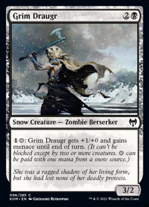 Grim Draugr (Kaldheim) Near Mint Foil