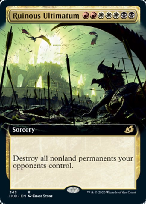 Ruinous Ultimatum (Extended Art) (Ikoria: Lair of Behemoths) Near Mint Foil