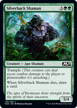 Silverback Shaman (Magic 2020 Core Set) Light Play