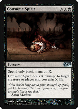 Consume Spirit (Magic 2012 Core Set) Heavy Play