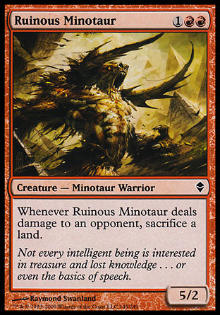 Ruinous Minotaur (Zendikar) Near Mint