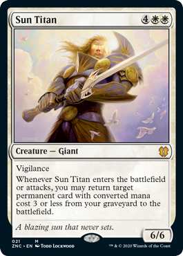 Sun Titan (Commander 2020 Zendikar Rising) Near Mint