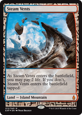 Steam Vents (Zendikar Expeditions) Medium Play Foil