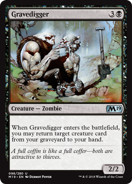 Gravedigger (Magic 2019 Core Set) Near Mint